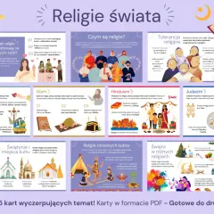 Poznaj różnorodność religii na świecie, ich zasady, święta i miejsca kultu. Dowiedz się, jak religie wpływają na życie ludzi.