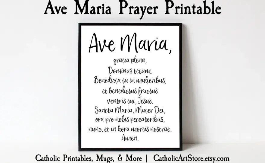 Ave Maria po łacinie - tekst, wymowa, sens i kiedy używać