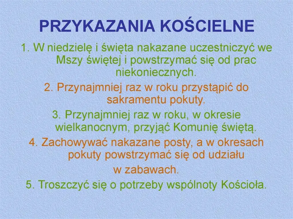 Zdjęcie Piąte przykazanie kościelne: poznaj obowiązki katolika w praktyce